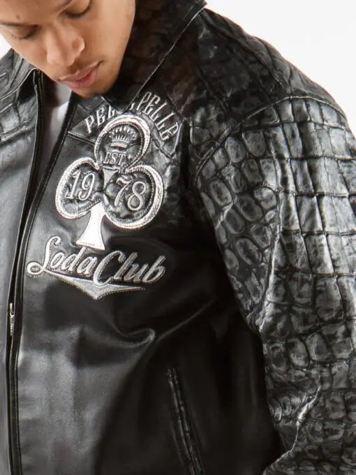 Pelle Pelle Croc Leather Jacket – Men